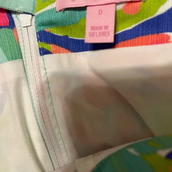Lilly Pulitzer Rhea Casa Banana Print Multi Color Floral Mini Skirt Skort Size 0 - Picture 3 of 11